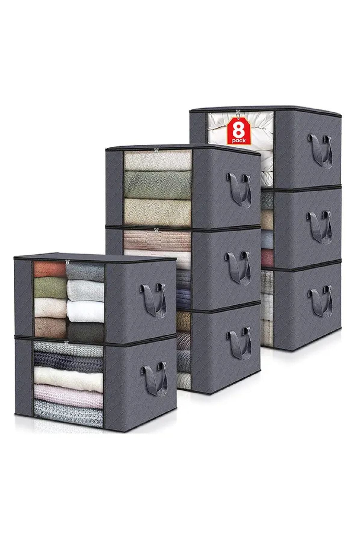 صناديق تخزين قماشية بسحاب