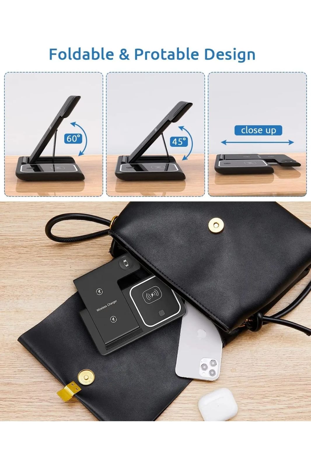 قاعدة الشحن اللاسلكي3 في1