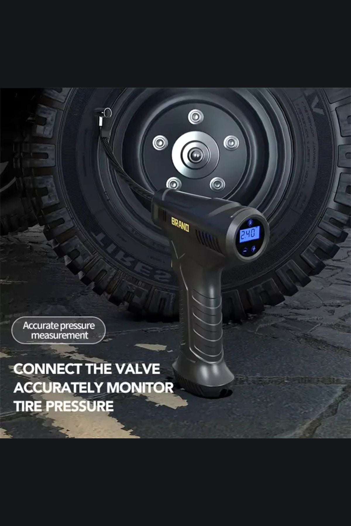 منفاخ هواء رقمي للسيارة-شاشة ذكية