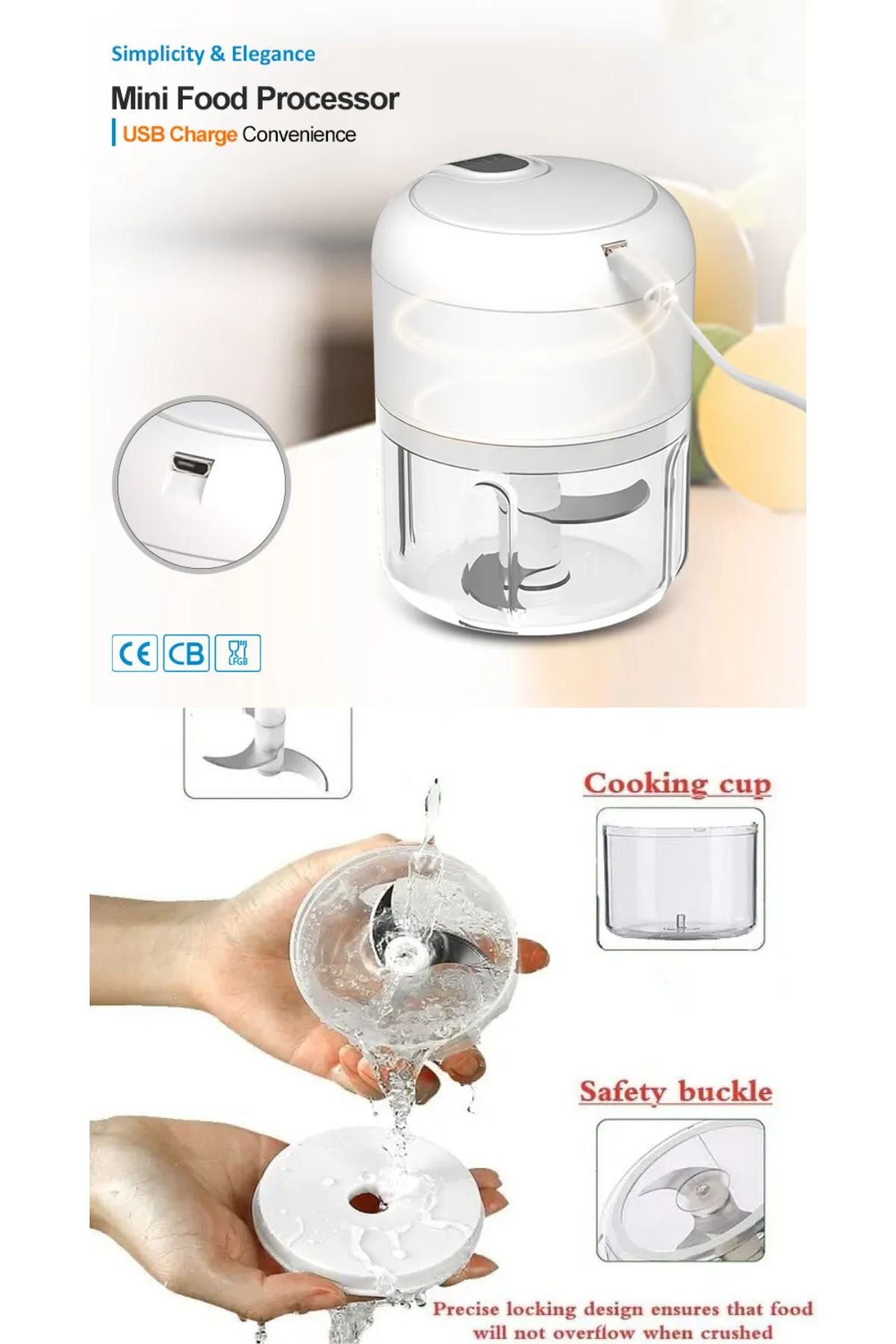 USBفرامة طعام صغيرة