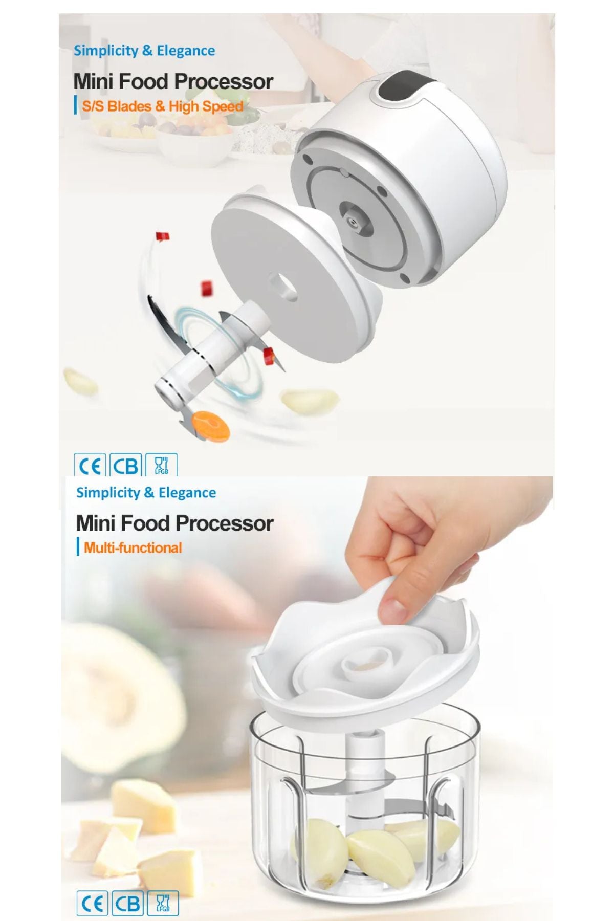 USBفرامة طعام صغيرة