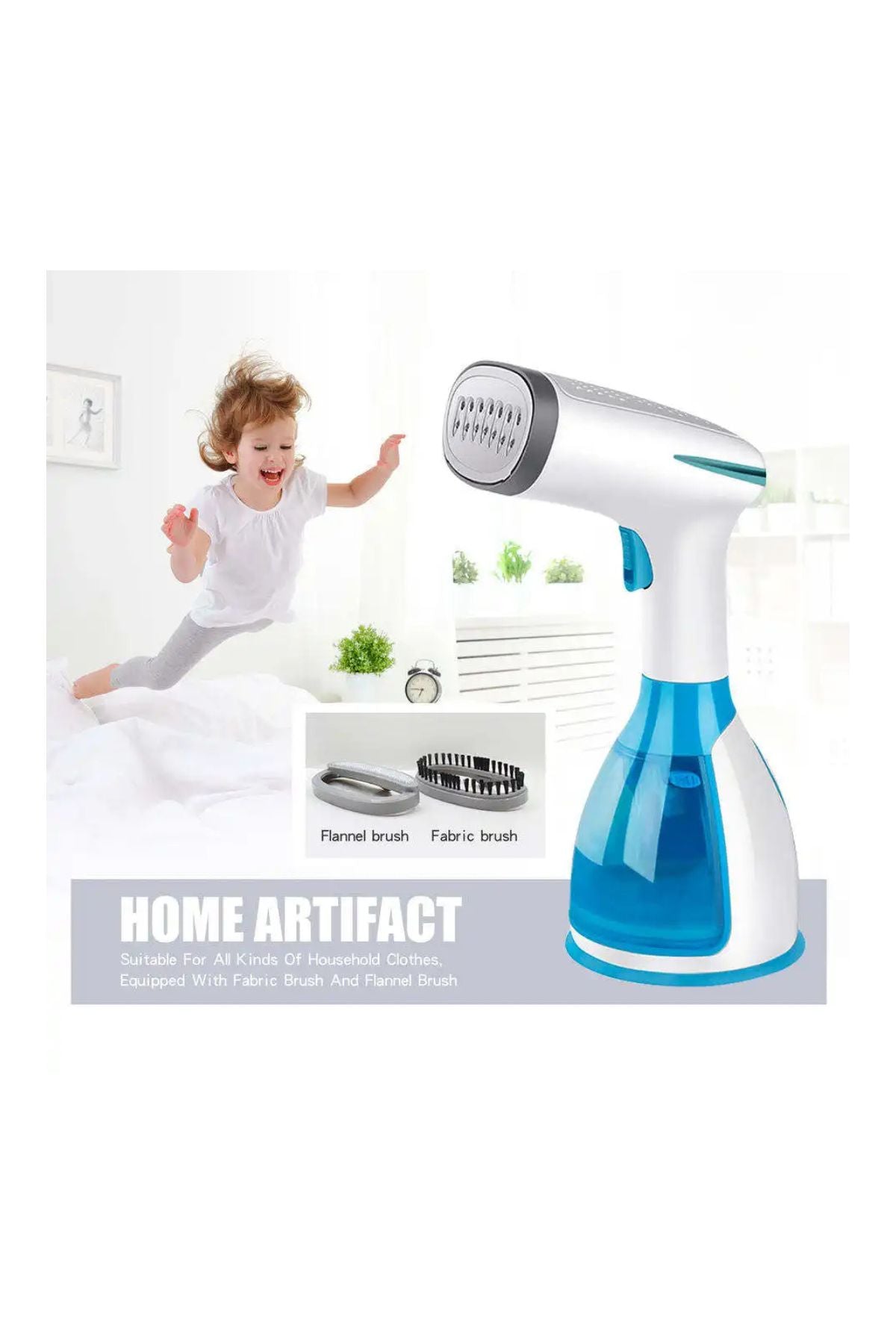 مكواة بخارية محمولة لأزالة التجاعيد بسرعة