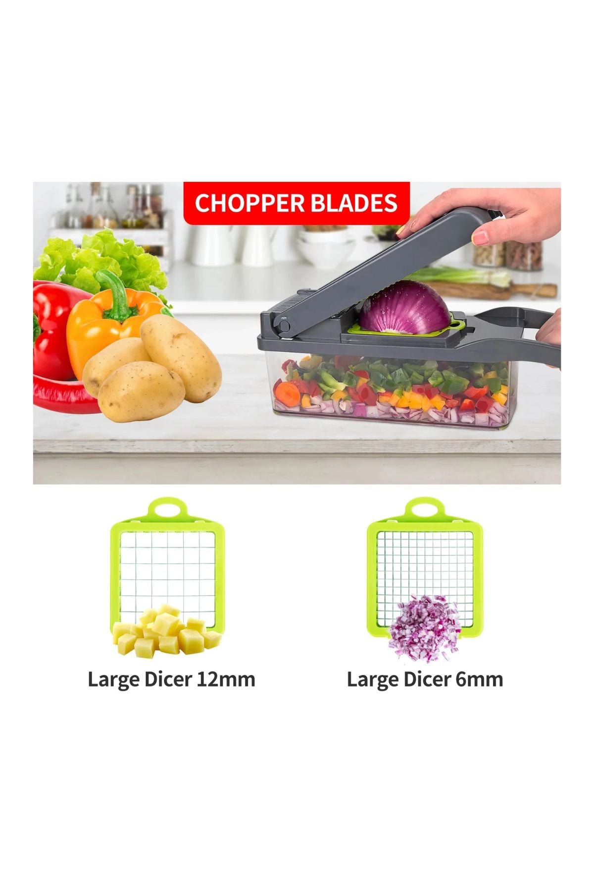 قطاعة خضروات متعددة الاستخدامات