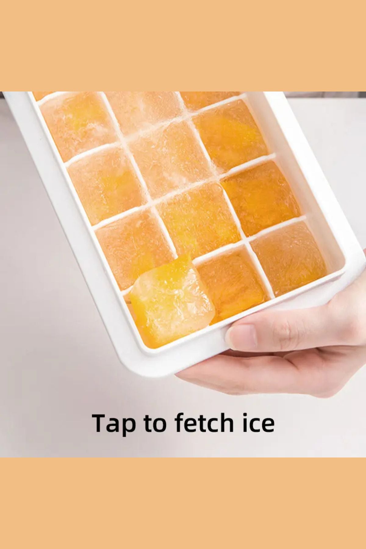 قالب مكعبات ثلج بغطاء محكم