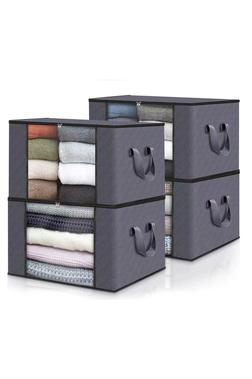 صناديق تخزين قماشية بسحاب