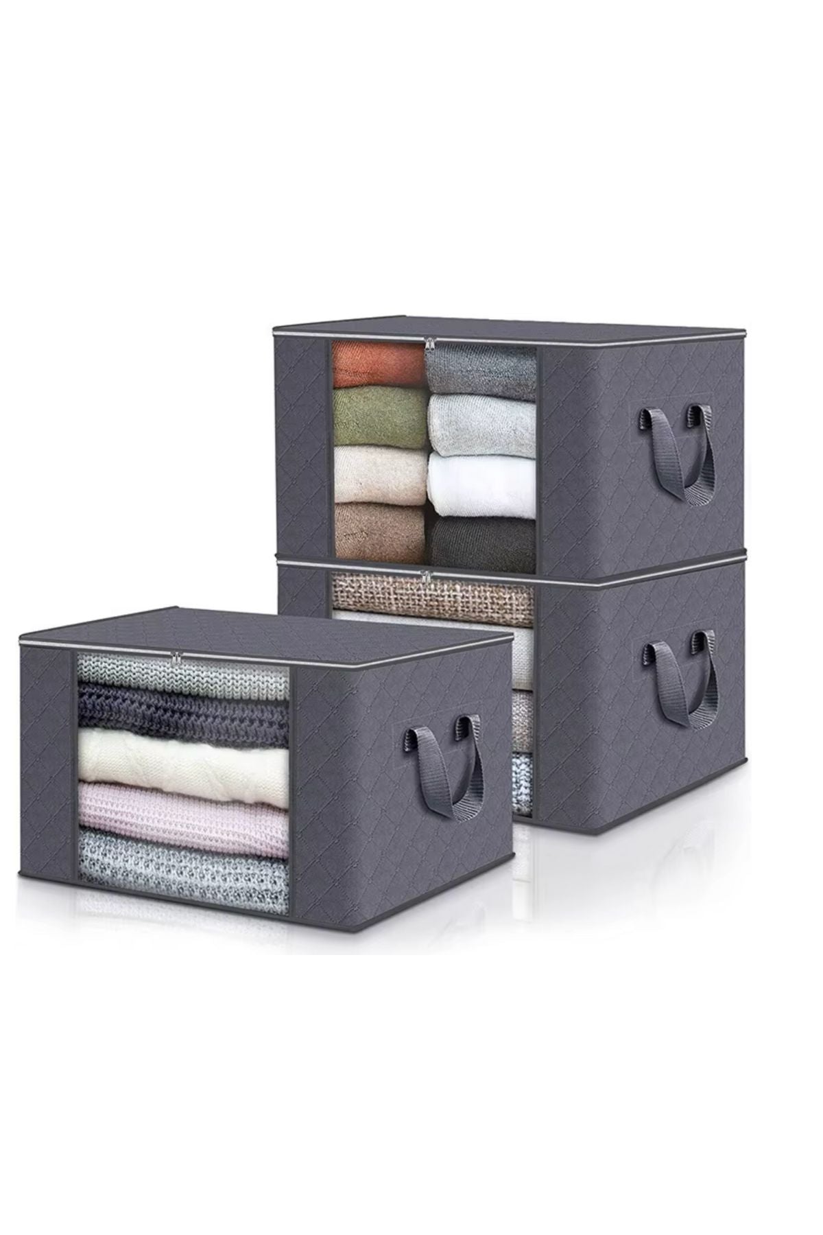 صناديق تخزين قماشية بسحاب