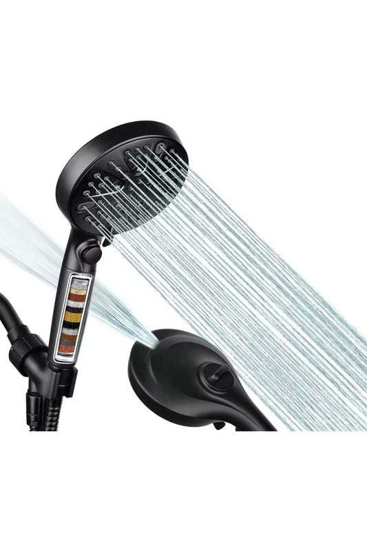 رأس دوش فلتر عالي الضفط اسود