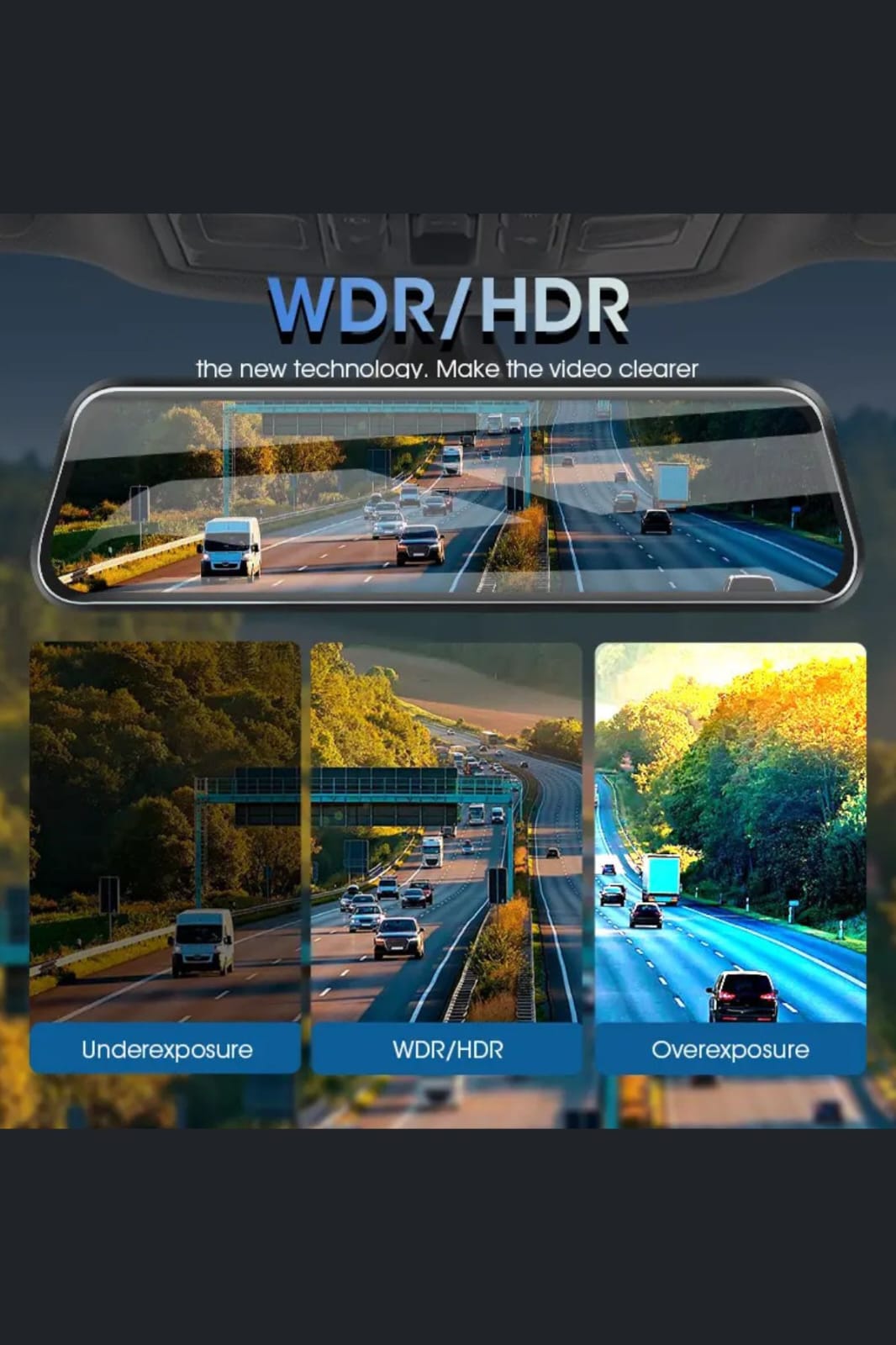 4Kكاميرة مراية سيارة أمامية و خلفية