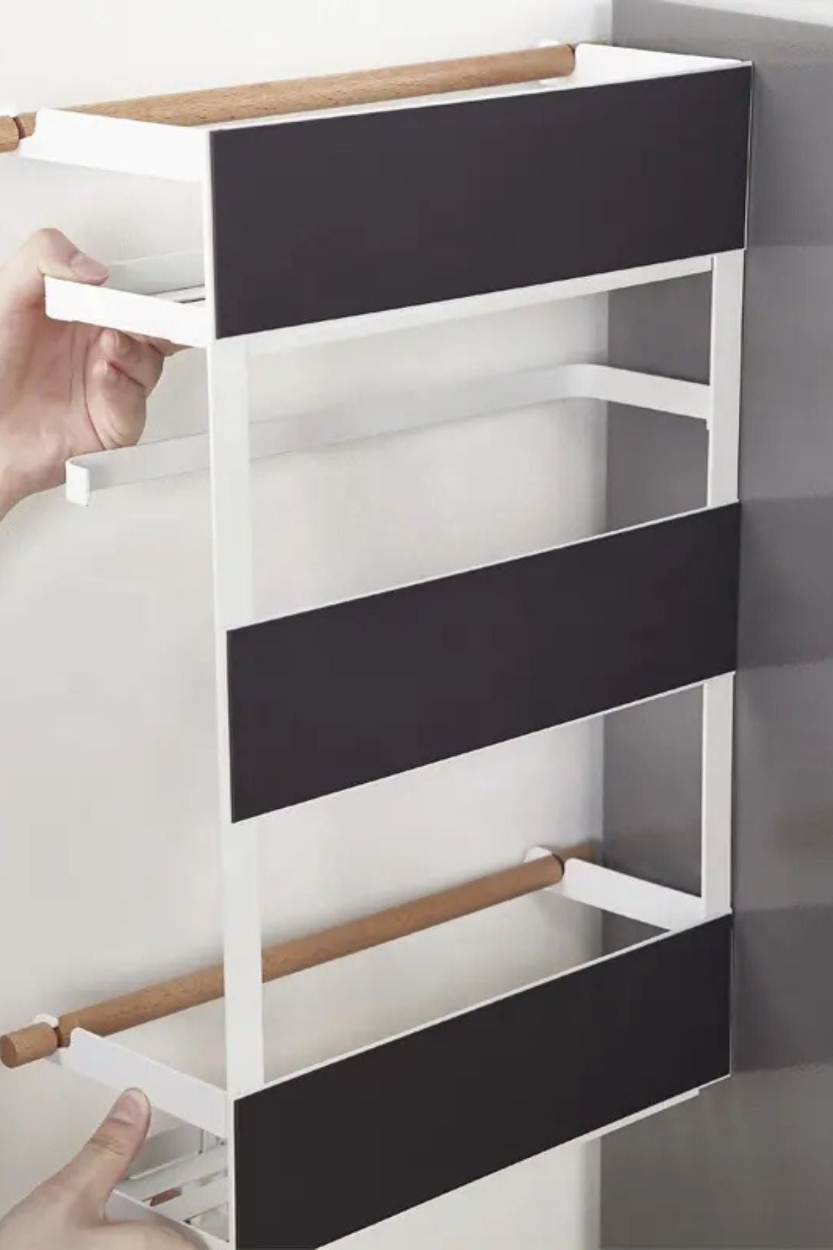 رف مطبخ متعدد الاستخدامات _تصميم جداري عملي لتوفير المساحة