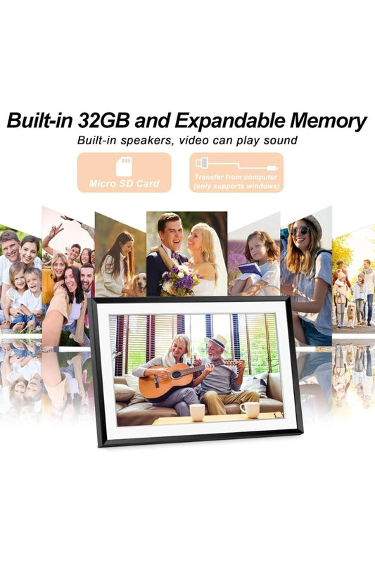 GB32 اطار صور رقمي 10.1 انش مع واي فاي وذاكرة داخلية