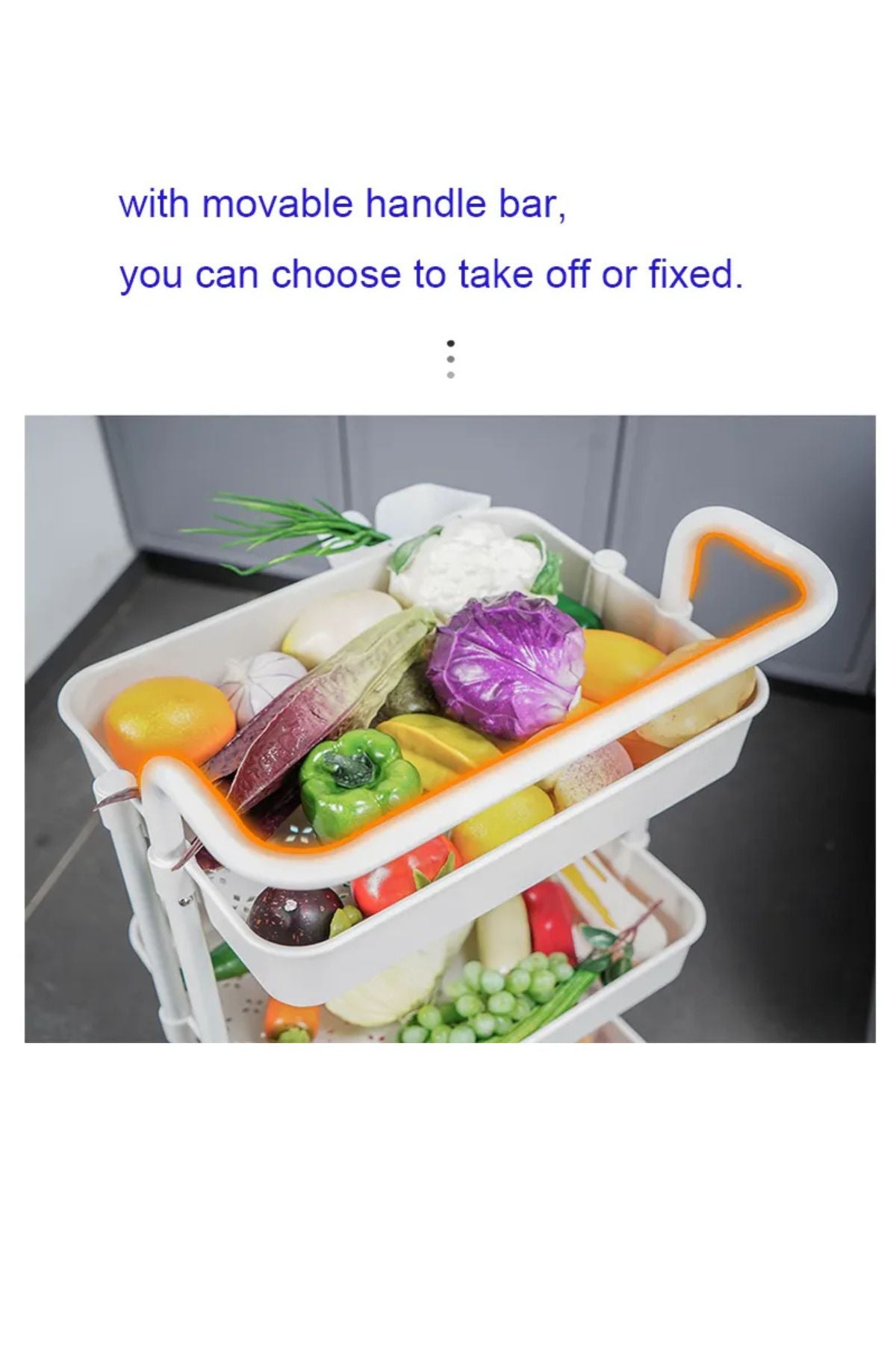 عربة تخزين متعددة الاستخدام 3 طبقات