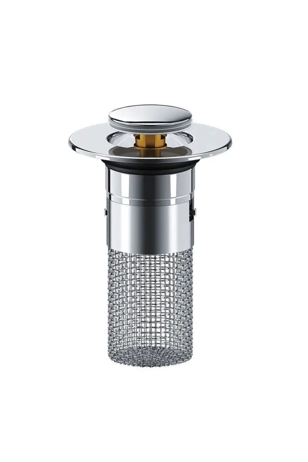 سدادة مغسلة بتصفية مزدوجة من الستانلس ستيل