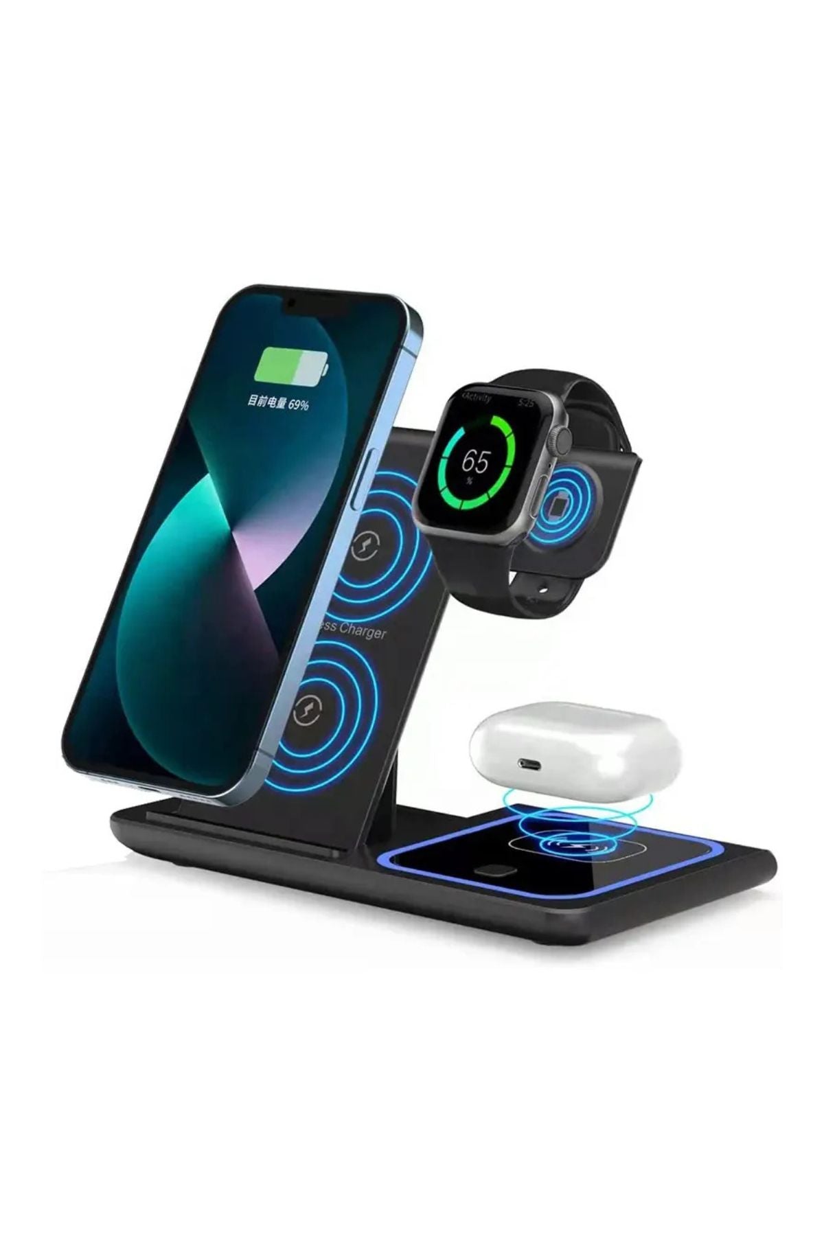 قاعدة الشحن اللاسلكي3 في1